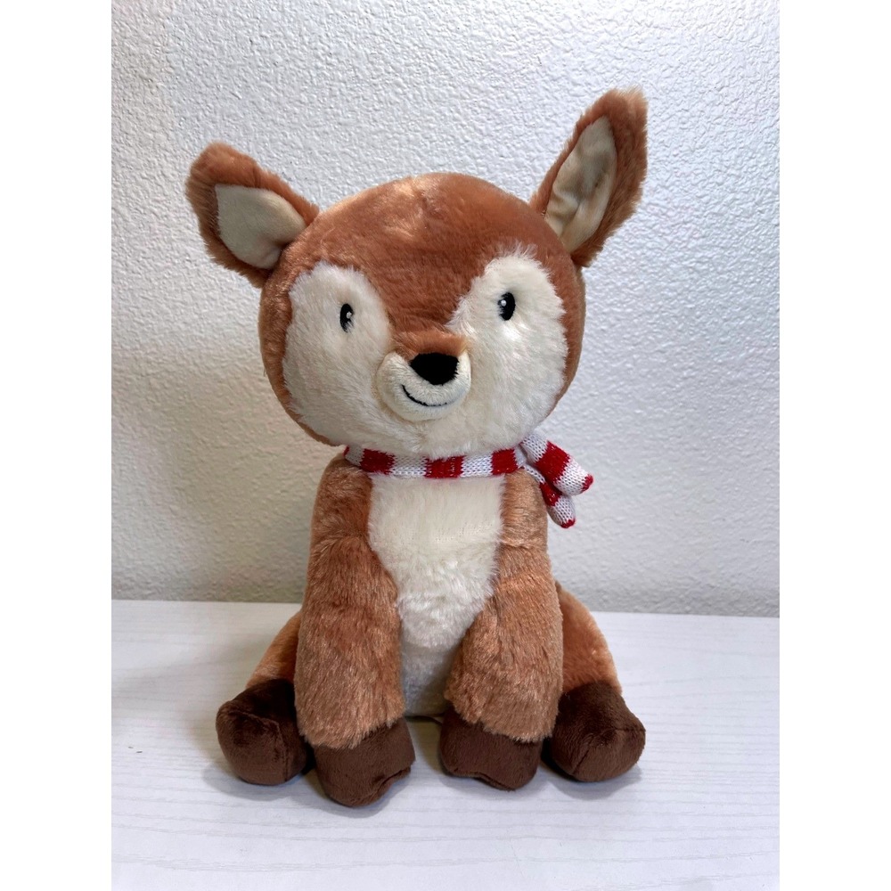 Kohl's Cares Plush Deer Fawn Stuffed Animal Christmas Scarf White Spots Kids Toy